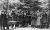 1943 г. Бойцы партизанского отряда имени Суворова принимают присягу